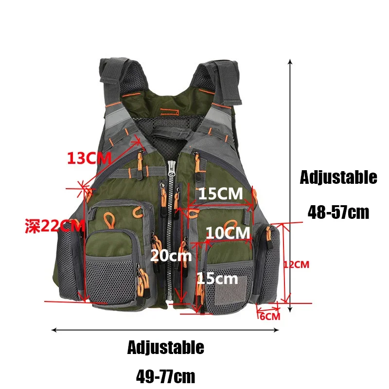Colete De Pesca De Bolsos Múlt - Fishing Jacket Waterproof avaliação e preço