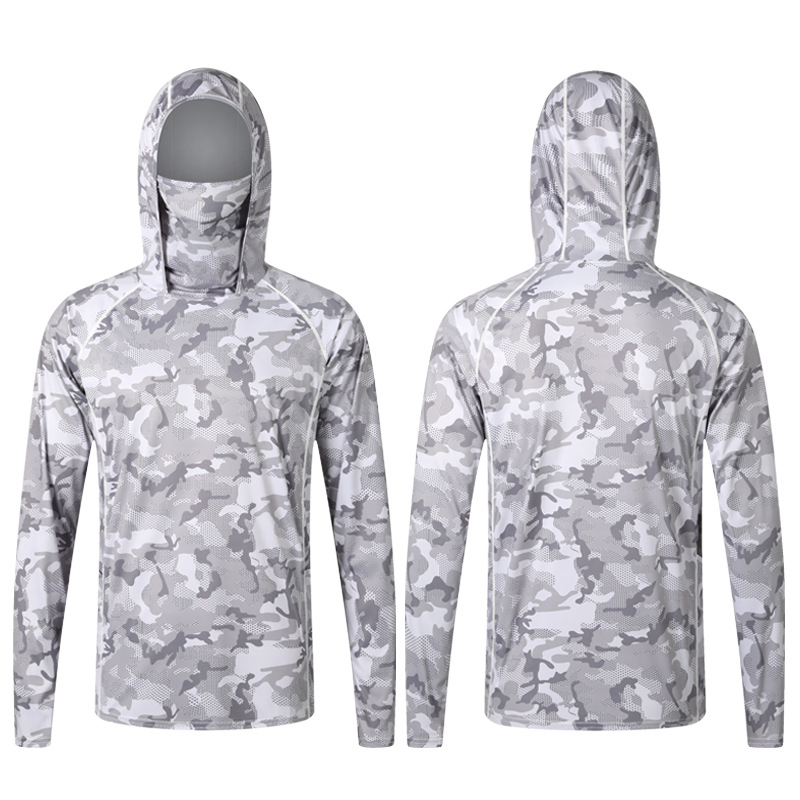 Camiseta de pesca camuflada co - Fishing Shirt Uv Protection avaliação e preço