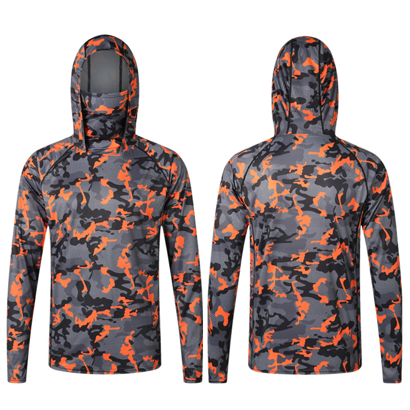 Camiseta de pesca camuflada co - Fishing Shirt Uv Protection avaliação e preço